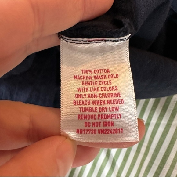 Mossimo Supply Navy Blue Button Down Cotton Tunic Top or Mini Dress - Picture 8 of 8